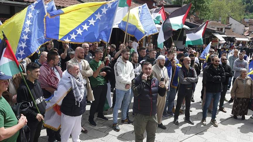 Foto - Arhiva (AA).jpg - U nedjelju skup podrške palestinskom narodu u Sarajevu i drugim gradovima BiH, protesti i u Zagrebu